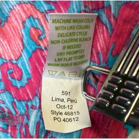 Lilly Pulitzer Sloane Maxi Dress Snorkel Blue Hold Your Horses Women's Size M - Picture 7 of 10